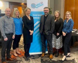 Dr Thomas Monaghan with Dr Aideen Keaney, Director HSCQI and HSCQI Team members.